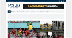 Desktop Screenshot of folhadoestado.com.br