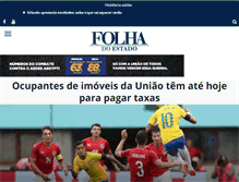 Tablet Screenshot of folhadoestado.com.br